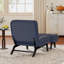  Fauteuil d'appoint rembourré de 25,98 po de largeur avec dossier réglable et repose-pieds-1016831819