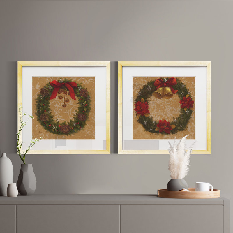 Couronne I, ensemble de 2 reproductions d’art encadrées sur papier