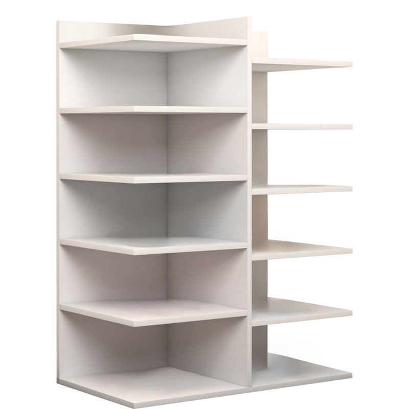 12 Pair Shoe Storage Cabinet, White