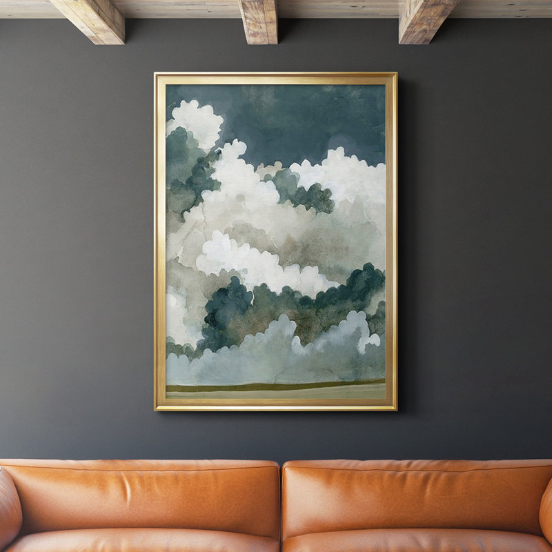 Vast Neutral Sky II - impression d'un seul cadre photo, Or, H 36,5 po x l 26,5 po x P 1 po
