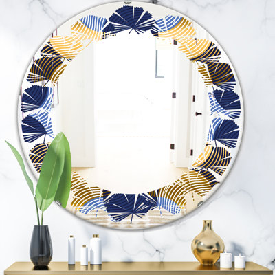 Miroir mural sans cadre Luxury Waves in II Leaves
