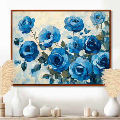 «Blue Velvet Roses Garden Of Loves IV», art mural Roses