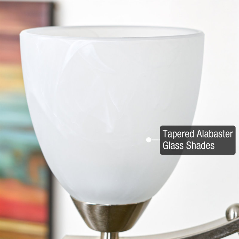 Abat-jour bol en verre blanc 4,75 "