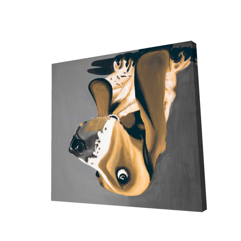 Or basset hound - toile moderne