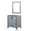 Meuble-lavabo gris foncé 30 po X P 22 po D et 28 po Miroir