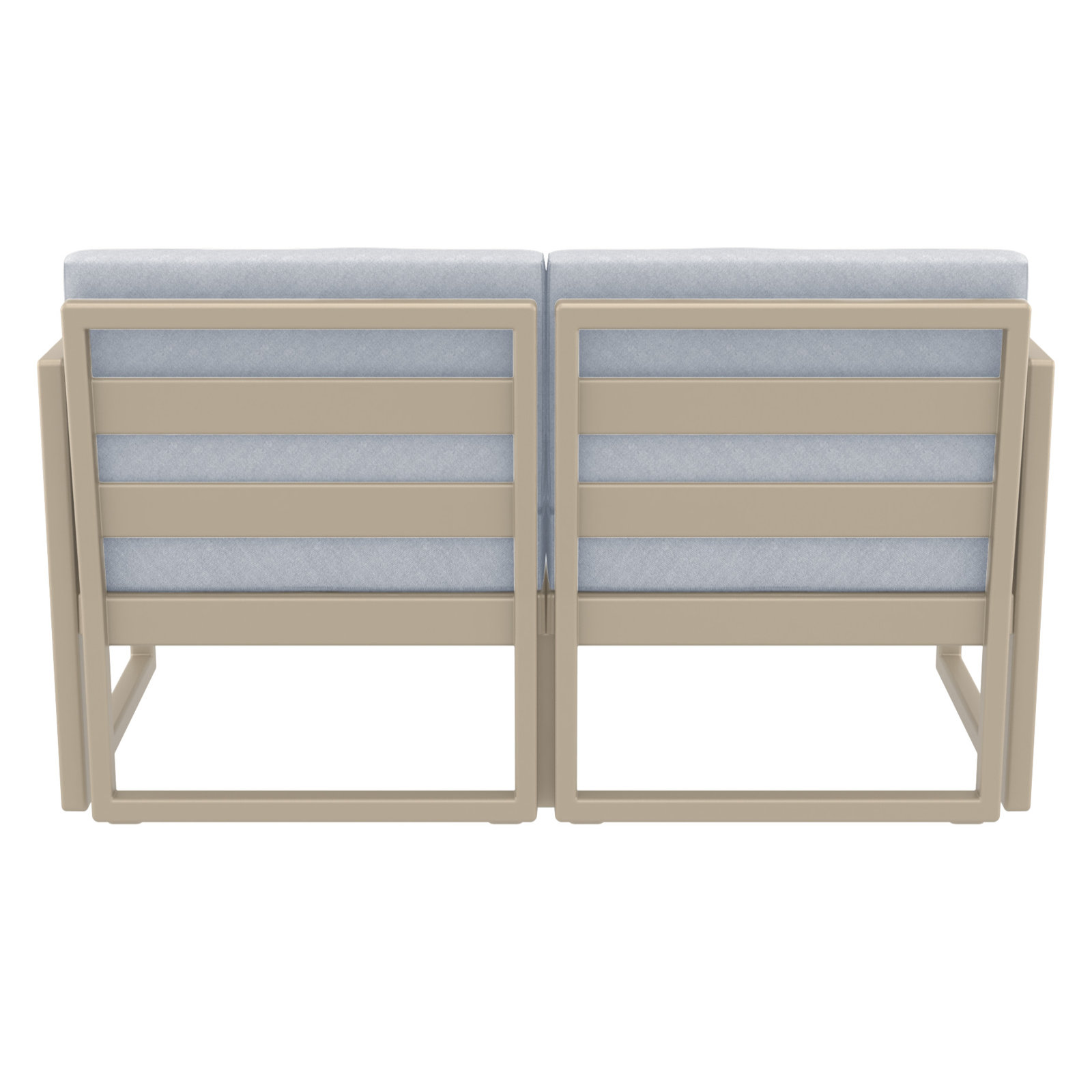 Lane 58" Sunbrella® Patio Loveseat, Taupe, Canvas Granite Sunbrella® Canvas