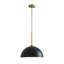 Paquet de 3 luminaires suspendus surdimensionnés noirs de 15 po-1327221713