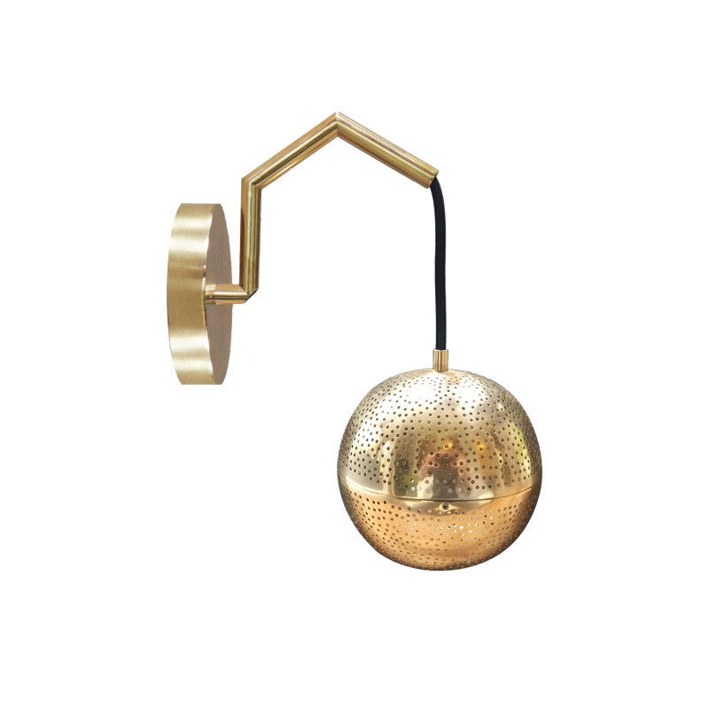 Lampe avec bras pivotant Amur, Laiton
