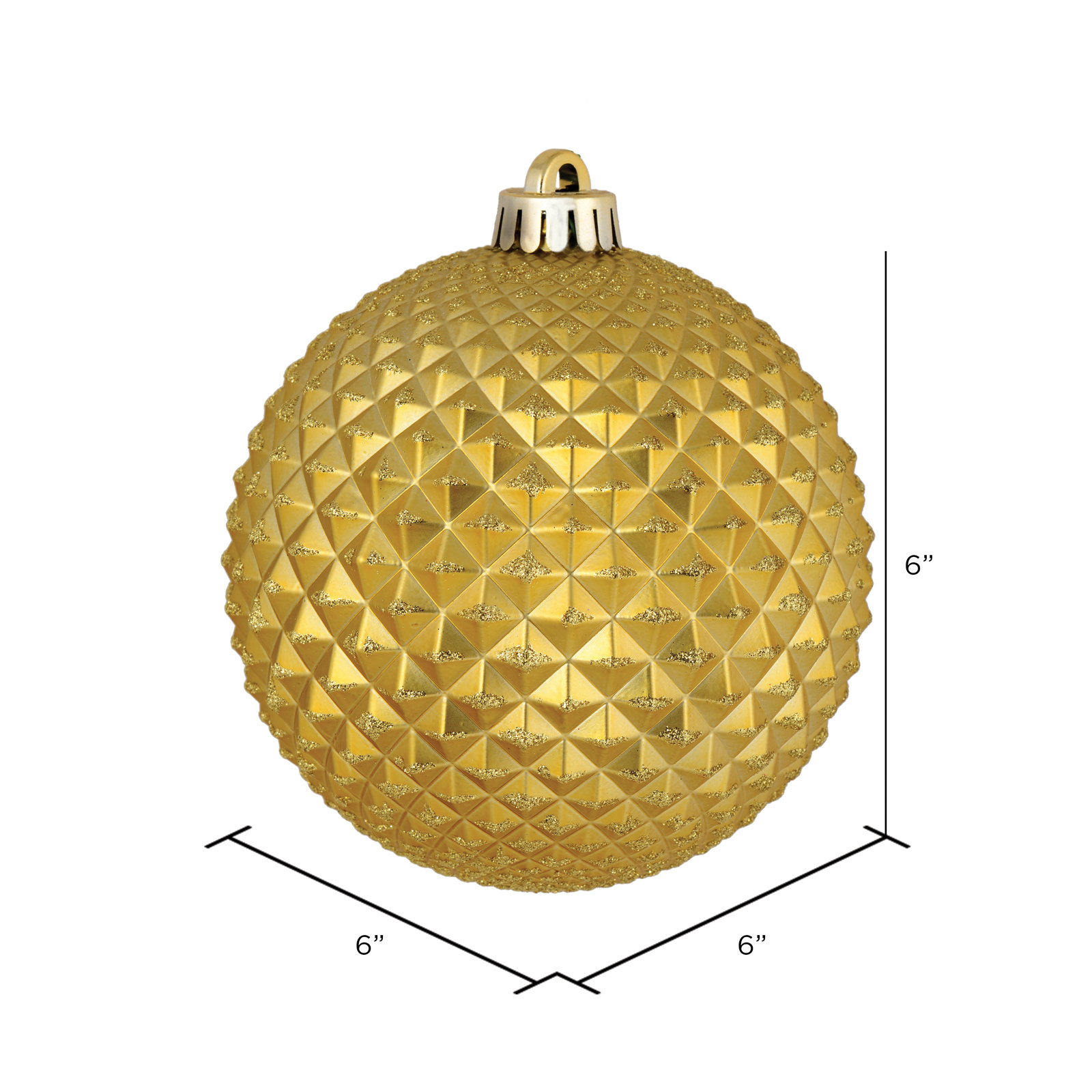 6" Bauble, Gold