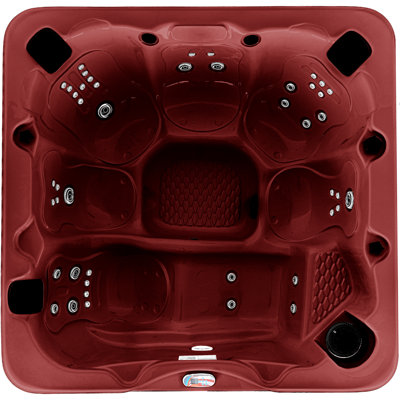 American Spas 240 Volt 6 Person 45 - Jet Acrylic Square Standard (Hardwired) Hot Tub with Ozonator and Built-In Speaker