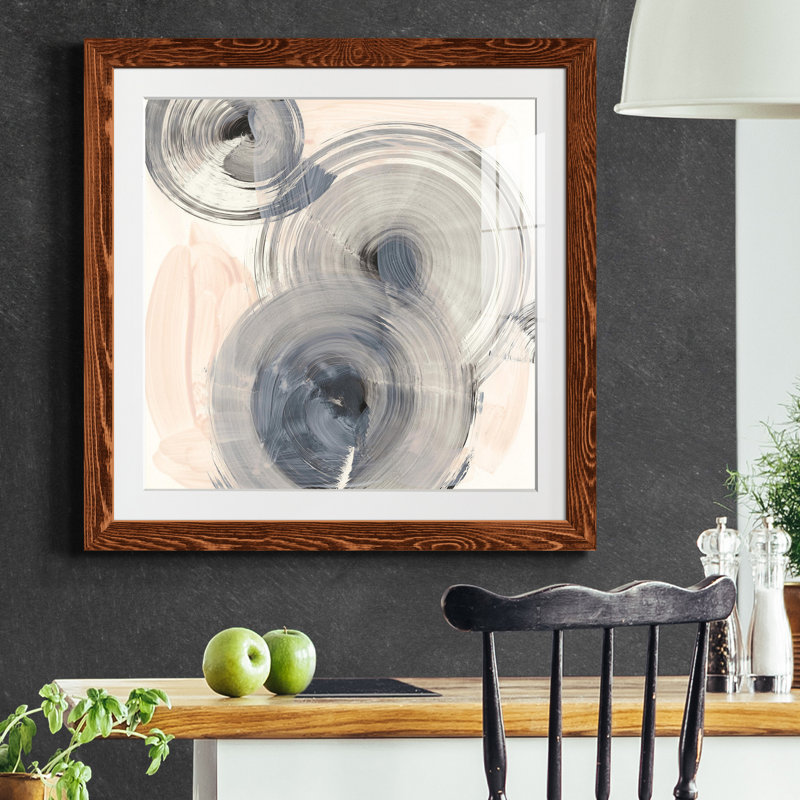 «Spin Around I», reproduction encadrée de qualité supérieure - prête à être accrochée, H 22,5 po x l 22,5 po x P 1,5 po