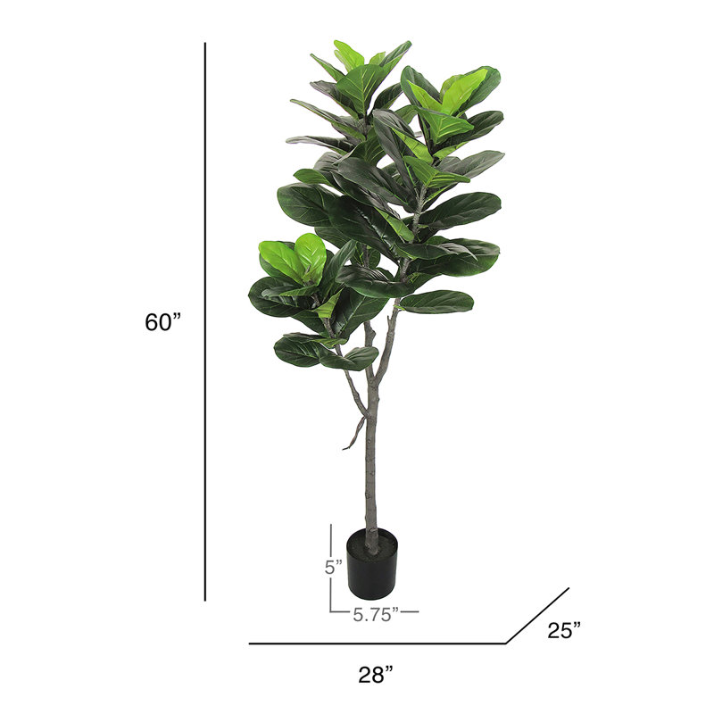 Figuier artificiel 60 po en pot