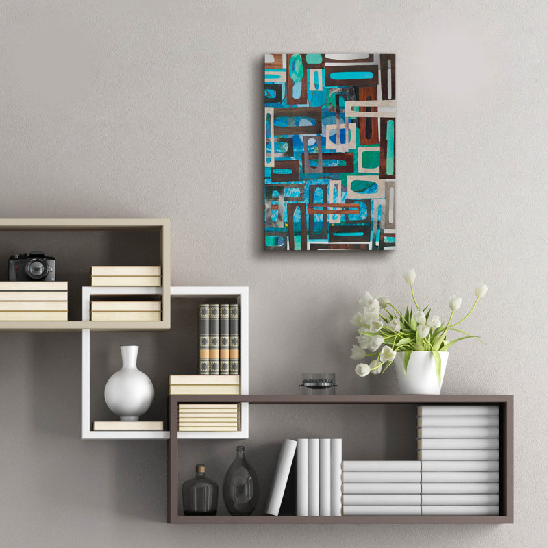Art mural en verre 3 "Pompe2 Baths par Coco Good, H 24 po x l 16 po x P 0,2 po