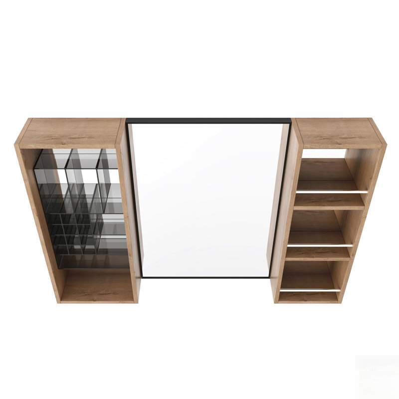 Wall-Mounted Bathroom Mirror Cabinet With Storage, Multi-Compartment Design For Organized And Spacious Bathrooms