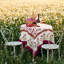 Poppies Handmade Floral Tablecloth-1985438568