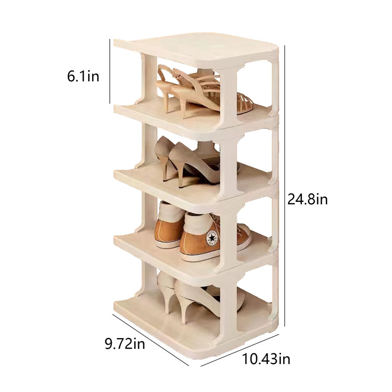 Range-chaussures pliable - aucune installation requise, étagère à chaussures robuste et spacieuse