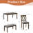 6-piece Wooden Dining Table Set With 4 Chairs And A Bench, Rectangular Kitchen Table Set For 6 People