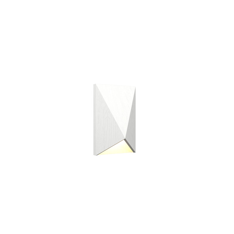 Facetada 1 - Light Flush Mounted Sconce, Organic White