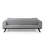 Elegant 3-Seat Sofa-Bed, Light Grey, 87.4 x 36.2 x 30.3 inches | Beech Wood & Chipboard Frame, 100% Polyester Fabric | Turnable Back Mechanism, Dry-Cleanable, Soft Foam Cushions | Stylish & Functional for Living Room-1920846346