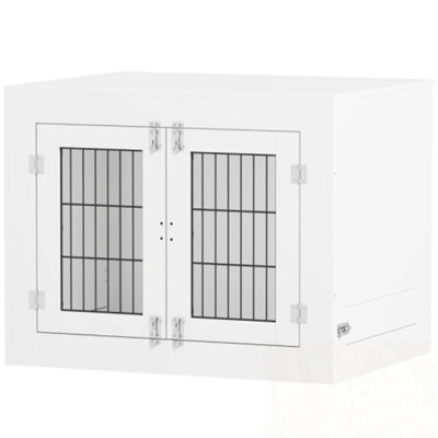 Cage pour chien avec bols rotatifs amovibles