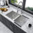 16 Gauge Stainless Steel 32X18 Inch Undermount Double Bowl Kitchen Sink (60/40) With 9 Inch Deep Sink