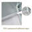 Shower Door 34-1/8" X 72" Semi-Frameless Neo-Angle Hinged Shower Enclosure, 5/16 In.-120178847