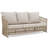Outdoor 3-person Wicker Sofa With Cushion
