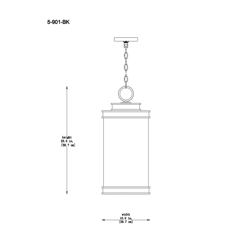 Adamaris 3 - Light Outdoor Hanging Lantern
