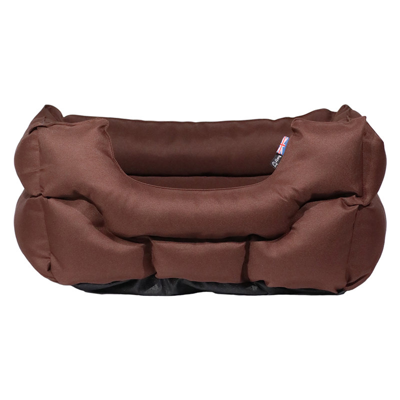Cabrera Polyester Pet Bed, Brown, 94cm W x 71cm D x 30cm H