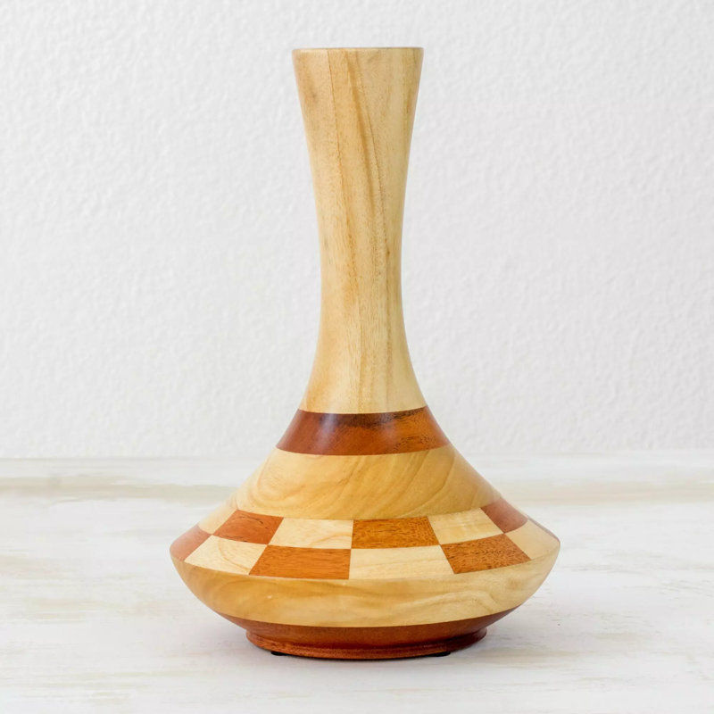 Wood Table Vase
