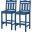Ensemble de 2 chaises de bar d'extérieur 44 po Adirondack-116498975