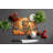 Shar Pei Fall Glass Cutting Board Large