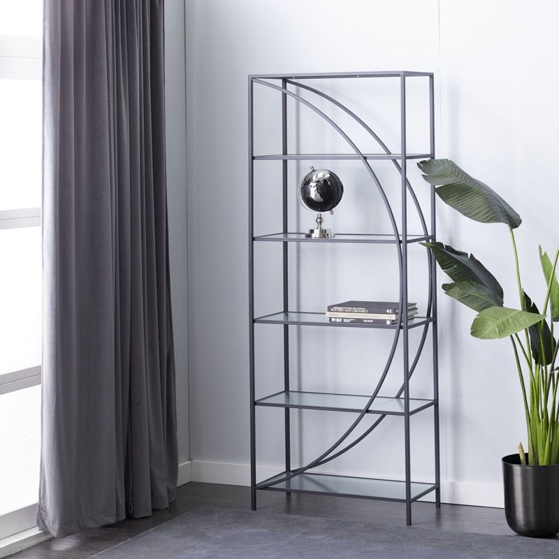 Étagère de rangement en métal 6 tablettes noires