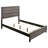 Cabrillo Grey Oak Wood Full Panel Bed