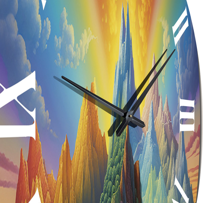 Horloge murale en métal, Moyenne