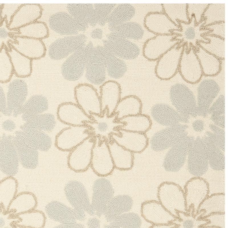 Doyle Hand Hooked Performance Floral Rug, Runner 2'3" x 8'