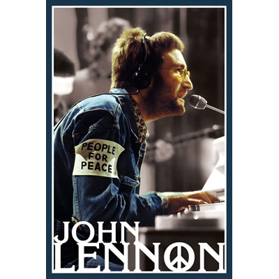  Officiellement sous licence Lennon - People 4 Peace - Affiche d'art photo couleur - 24 x 36 po - reproduction décorative - papier affiche - prêt à encadrer