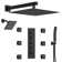 16" High-Pressure Rainfall Complete Shower System with Rough-in Valve
