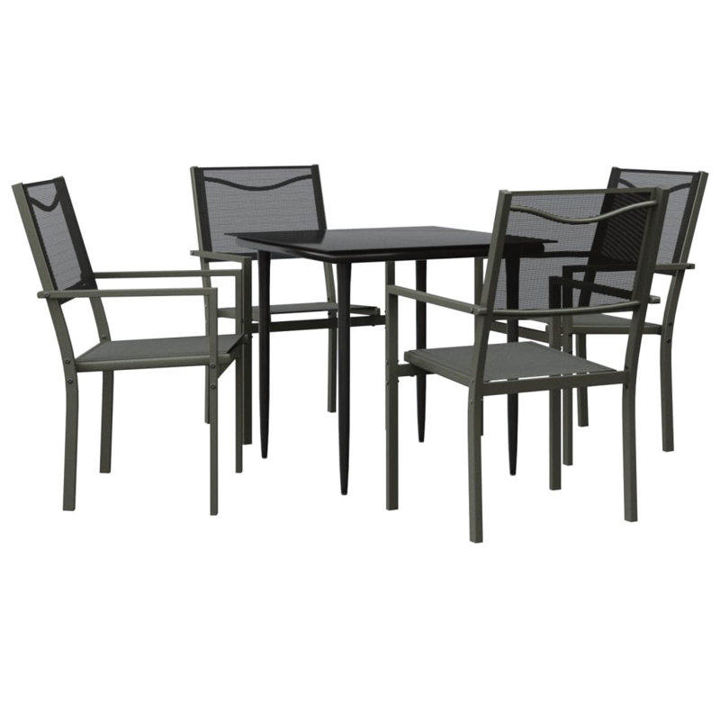 Garrey Patio Dining Set with Square Table, 4