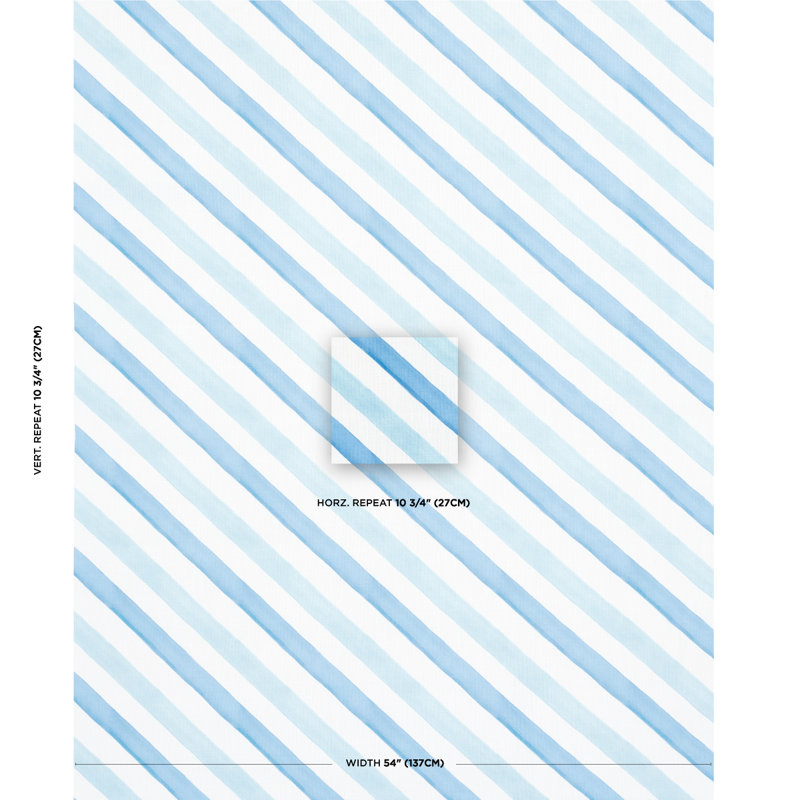 Seaside Stripe Indoor/Outdoor Fabric, Ocean