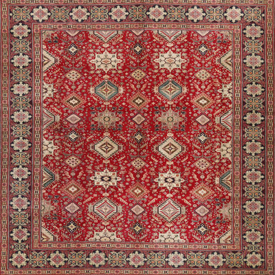 Tapis rouge à motif sud-ouest
