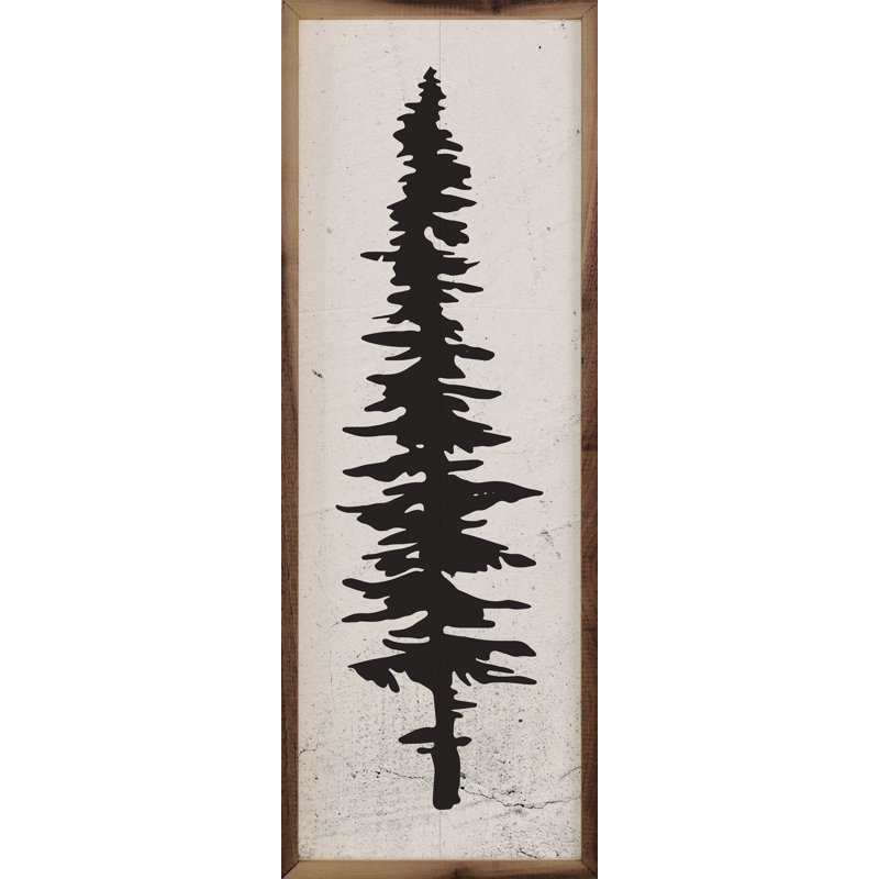 Tall Black Pine Tree, 24" H x 8" W