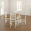 Cardona 4 -Person Rubberwood Solid Wood Dining Set