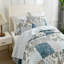 Ensemble de courtepointe réversible 100% coton à motif floral-113494282-102042631