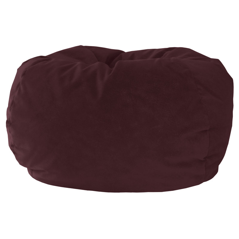 Fauteuil à billes classique, Petit, Suède de microfibre flamme rouge