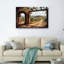 Ensemble de 1 tableau sur toile représentant un paysage rustique-130580968-130580969