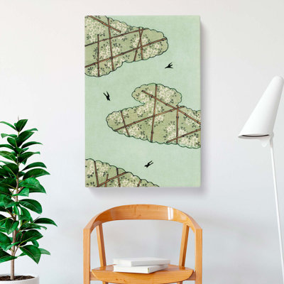 Birds In The Sky by Watanabe Seitei - Wrapped Canvas Painting