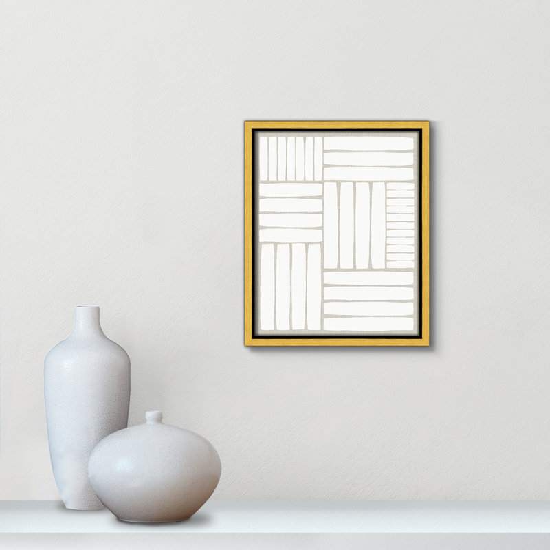Free Rhythm, 11.5" H x 9.5" W x 2" D, Gold Framed Canvas