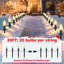 Multicolore 30 lumières de chemin de Noël avec piquets 30 pi, 20 grandes ampoules, connectables, RVB C9-1910587502-2124103739