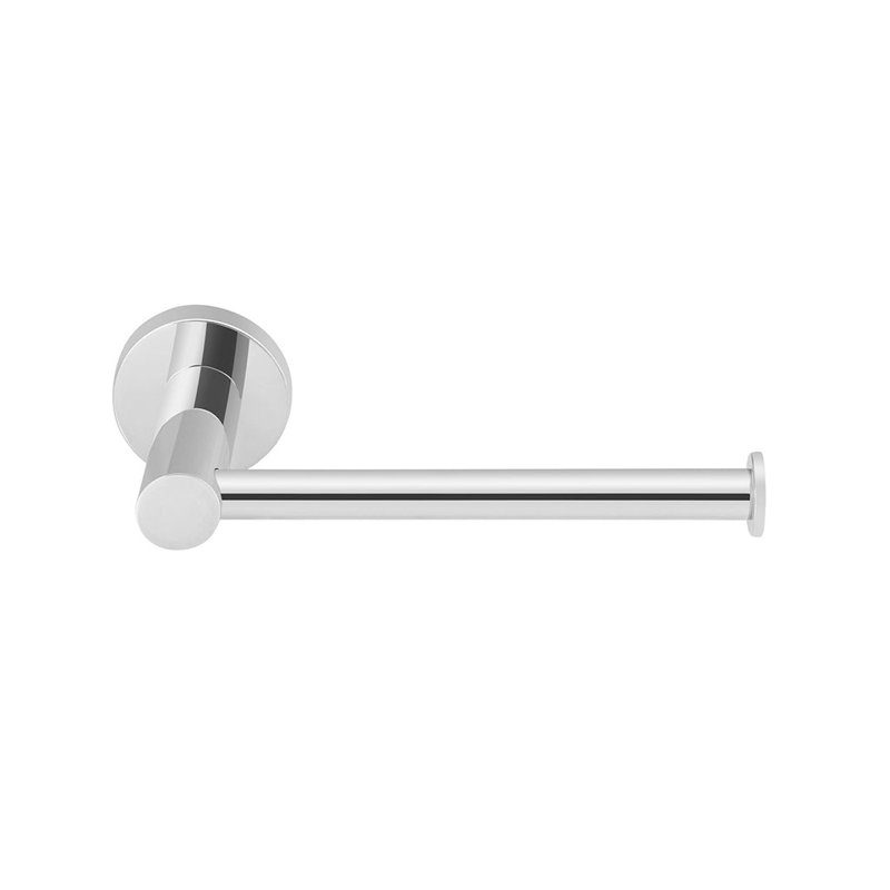 Metro Toilet Paper Holder - Wall Mount - 3" Brass/Matt Black, Polished Chrome